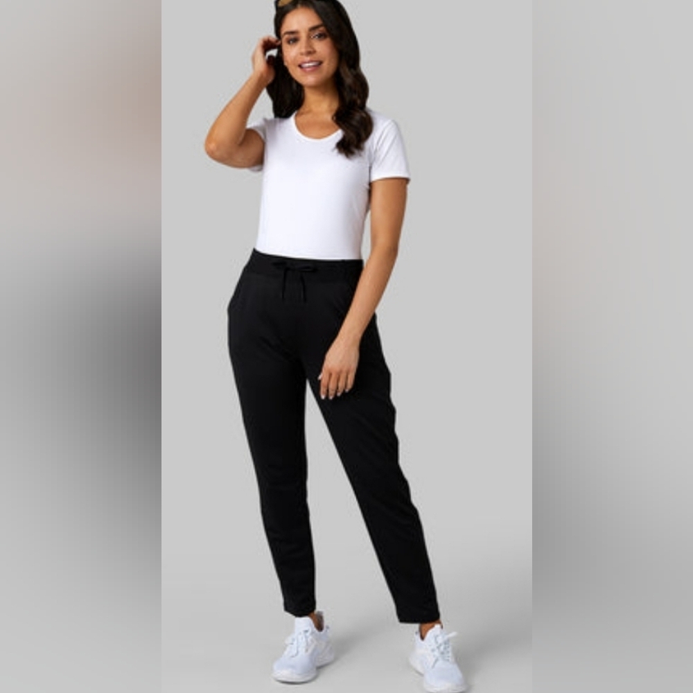 32 Degrees Black Drawstring Jogger Pants